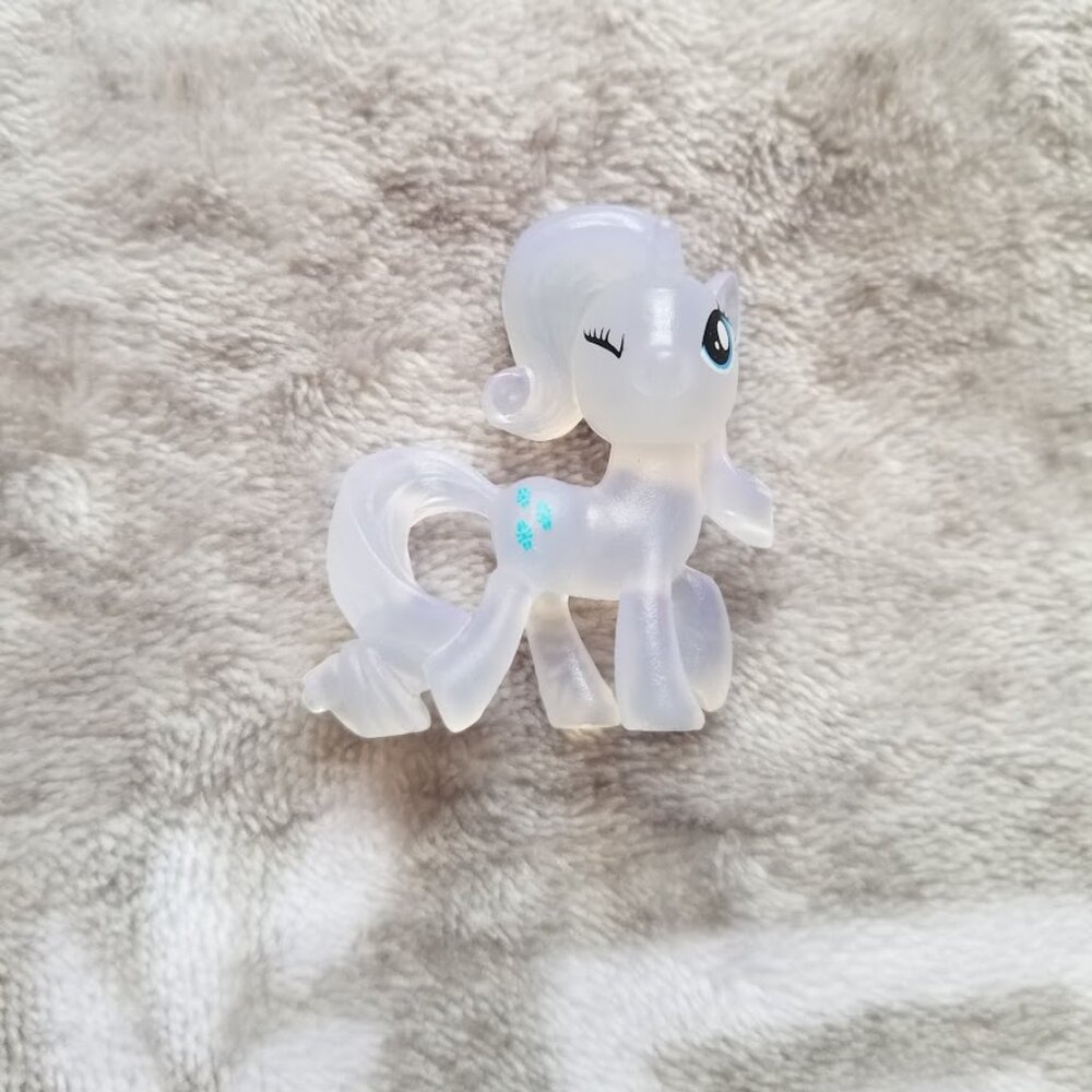 My Little Pony Figure Rarity Translucent White MLP G4 Mini Figurine